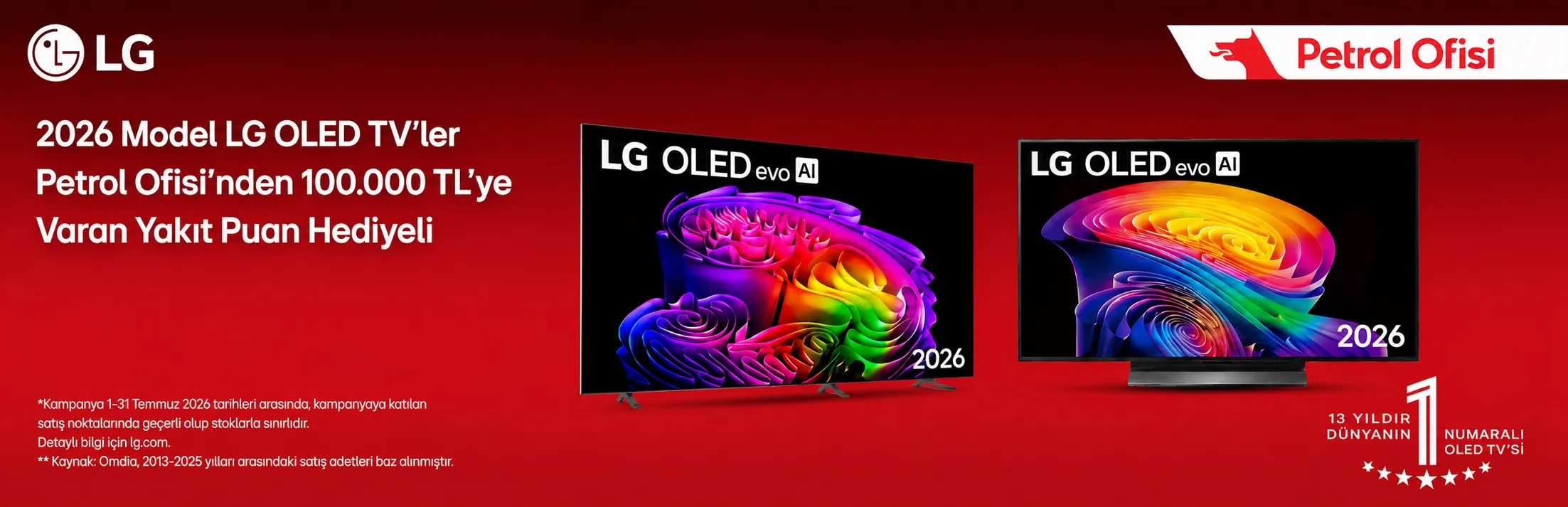 LG OLED TV Kampanyası: Positive Puan Hediye!