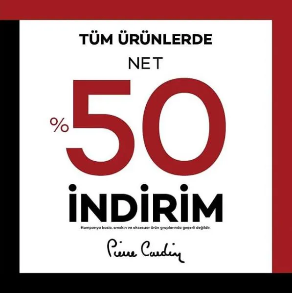 Pierre Cardin Happy Week İndirim Kampanyası! Pierre Cardin Happy Week İndirim Kampanyası!