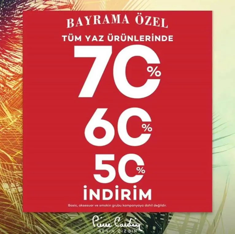 Pierre Cardin'de Bayram Fırsatı! Pierre Cardin'de Bayram Fırsatı!