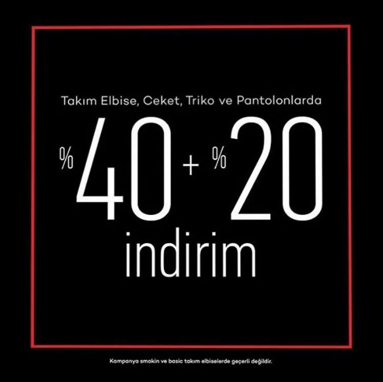 Pierre Cardin'de %40 indirime ek %20 indirim! Pierre Cardin'de %40 indirime ek %20 indirim!