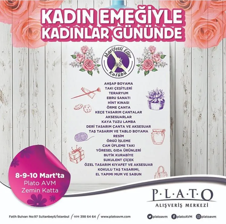 Kadın Emeğiyle Kadınlar Gününde Plato AVM'de Buluşalım!
