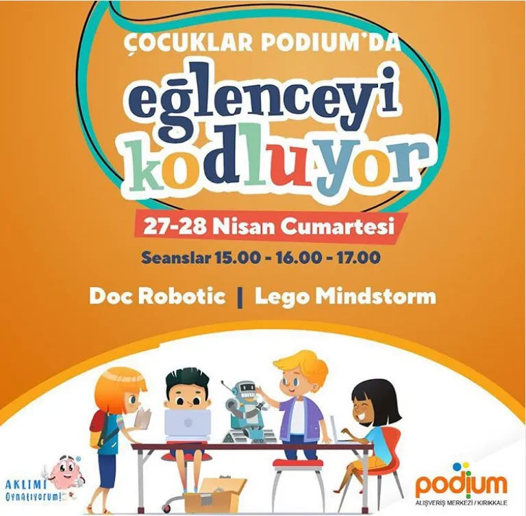 Çocuklar bu hafta sonu eğlenceyi Podium AVM'de kodluyor. Çocuklar bu hafta sonu eğlenceyi Podium AVM'de kodluyor.