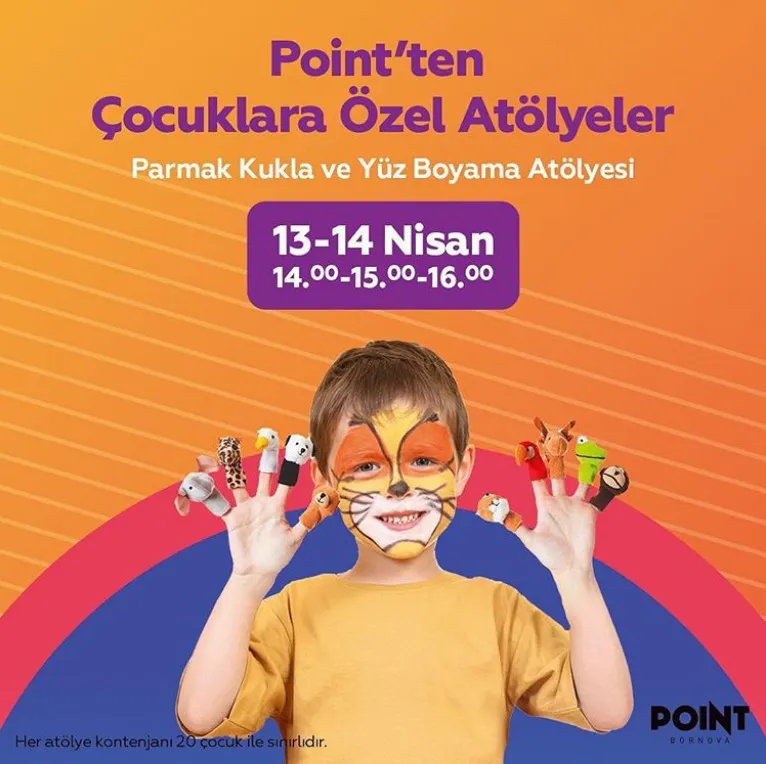 Eğlence dolu bir hafta sonu Point’te çocukları bekliyor. 