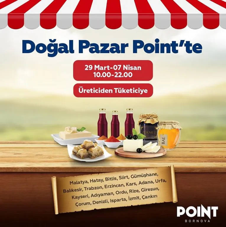 Doğal Pazar Point'te! Doğal Pazar Point'te!