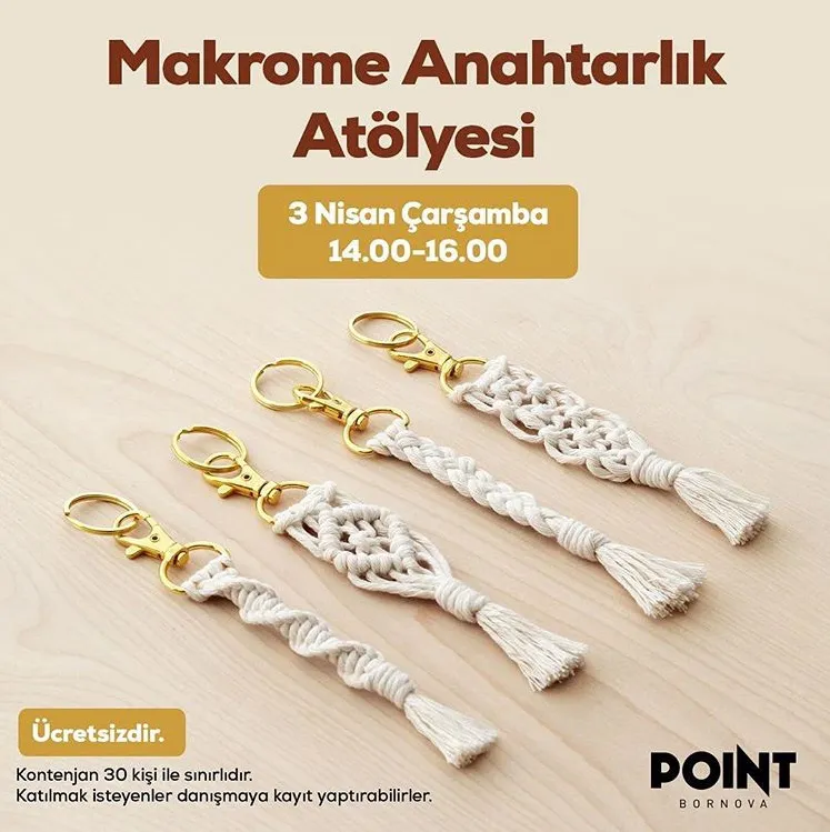 Point Bornova Makrome Anahtarlık Atölyesi!