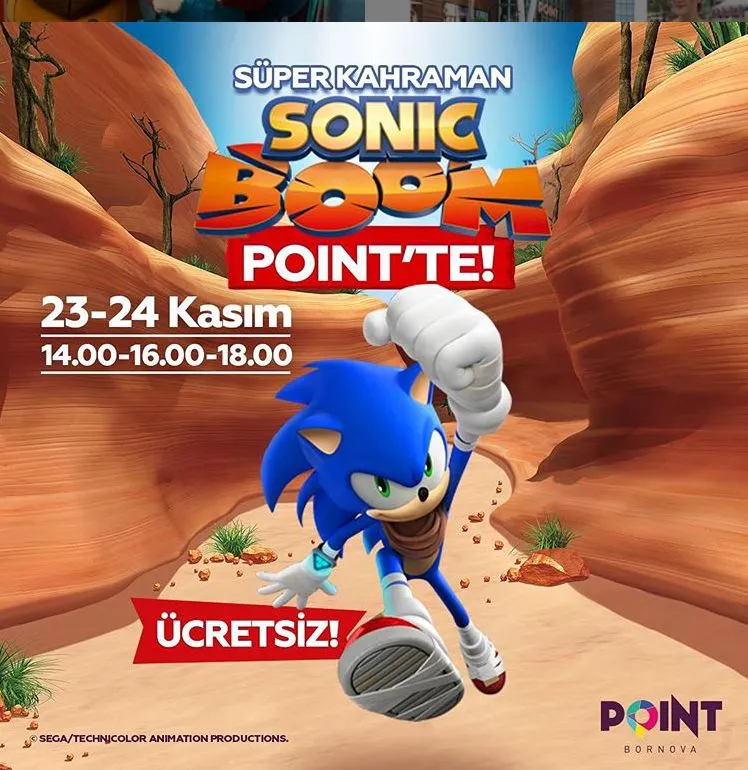 Point Bornova Süper Kahraman Sonic Boom Müzikal Etkinliği!