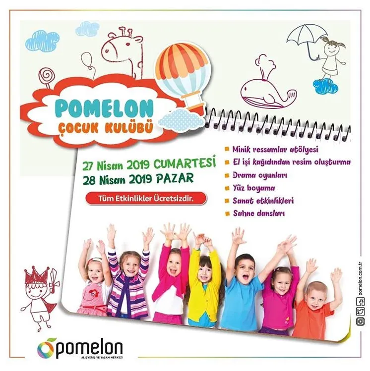 Pomelon Çocuk Kulübü 27 - 28 Nisan Etkinlikleri!