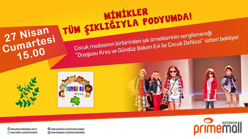 Minikler Tüm Şıklığıyla Primemall Podyumda! Minikler Tüm Şıklığıyla Primemall Podyumda!