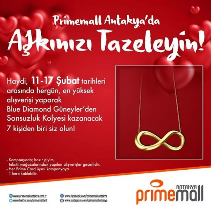 Primemall Antakya'da aşkınızı tazeleyin!