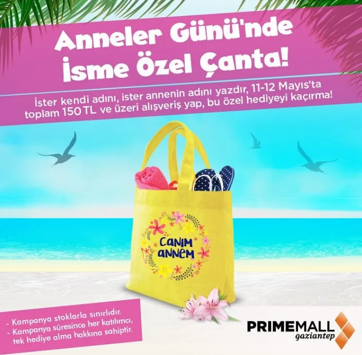 Anneler Günü'nde İsme Özel Çanta!