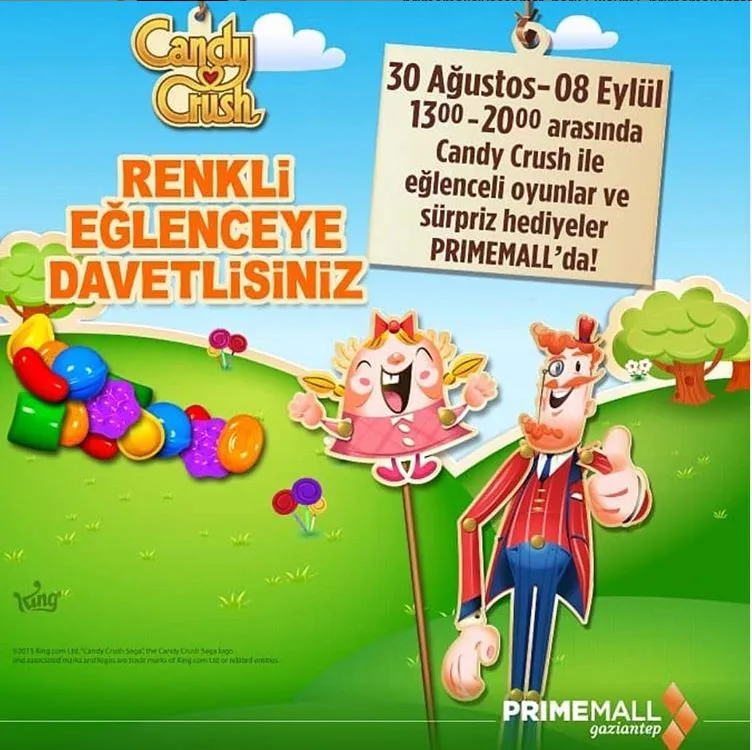 Primemall Gaziantep'de Candy Crush keyfi!