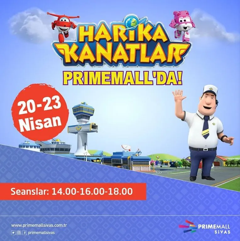 Primemall Sivas Harika Kanatlar Etkinliği! Primemall Sivas Harika Kanatlar Etkinliği!
