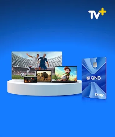 QNB First Kart ile TROY logolu QNB Bireysel Kartlarınızla TV+ Premium Yıllık Paketi %50 indirimli!