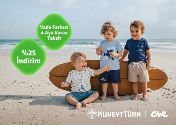 Civil'de Sağlam Kart ile %25 İndirim