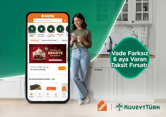 Sağlam Kart ile Koçtaş’ta Vade Farksız 6 Aya Varan Taksit Fırsatı!