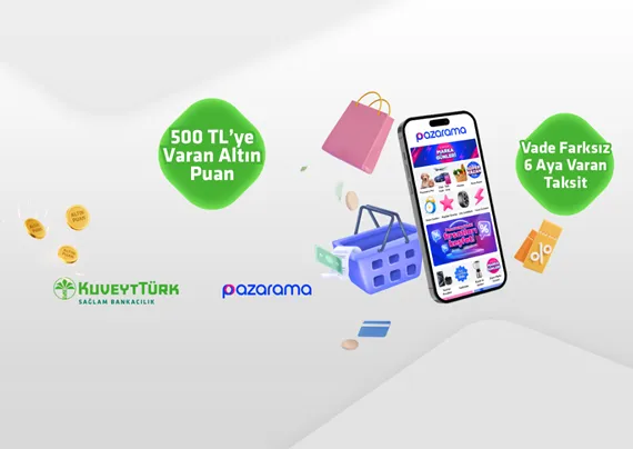 Sağlam Kart ile Pazarama'da Taksit & Altın Puan