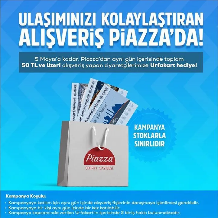 Ulaşımı kolaylaştıran alışveriş Piazza’da! Ulaşımı kolaylaştıran alışveriş Piazza’da!