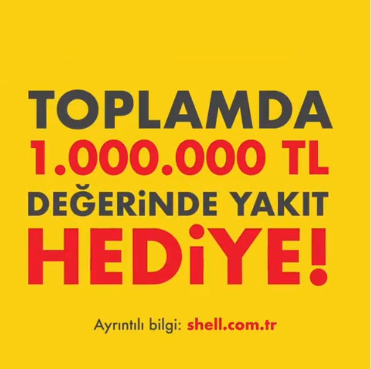 Toplam 1.000.000 TL değerinde yakıt hediyeli Shell çekilişi başladı!