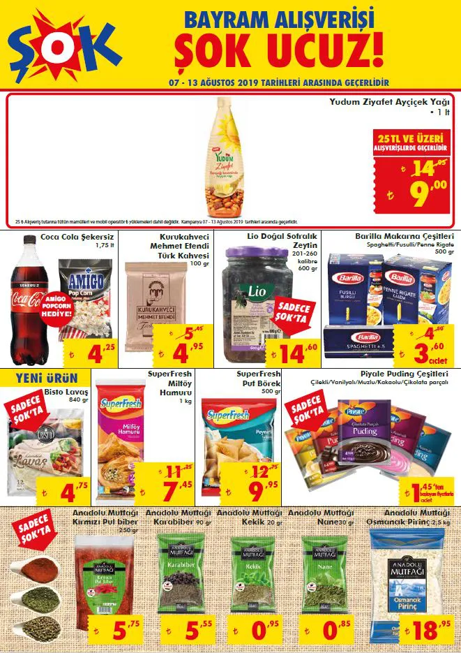 Şok Market 07 - 13 Ağustos Haftanın Aktüel Ürünleri! Şok Market 07 - 13 Ağustos Haftanın Aktüel Ürünleri!