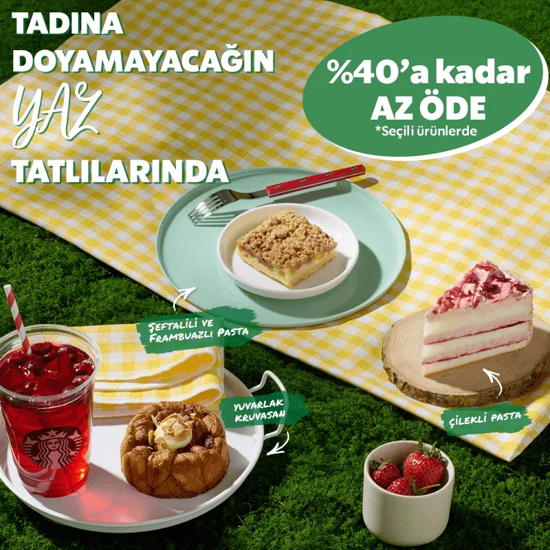 Starbucks Yaz Tatlılarında %40'a Varan İndirim!