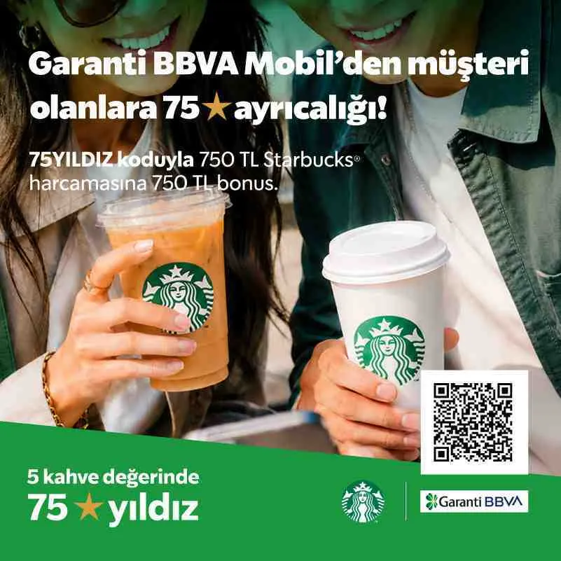 Starbucks x Garanti BBVA: 75⭐ Hediye!