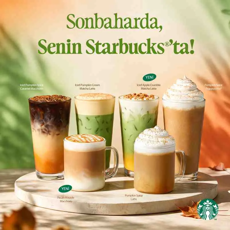 Starbucks Sonbahar Lezzetleri: Pumpkin Spice & Yeni Tatlar