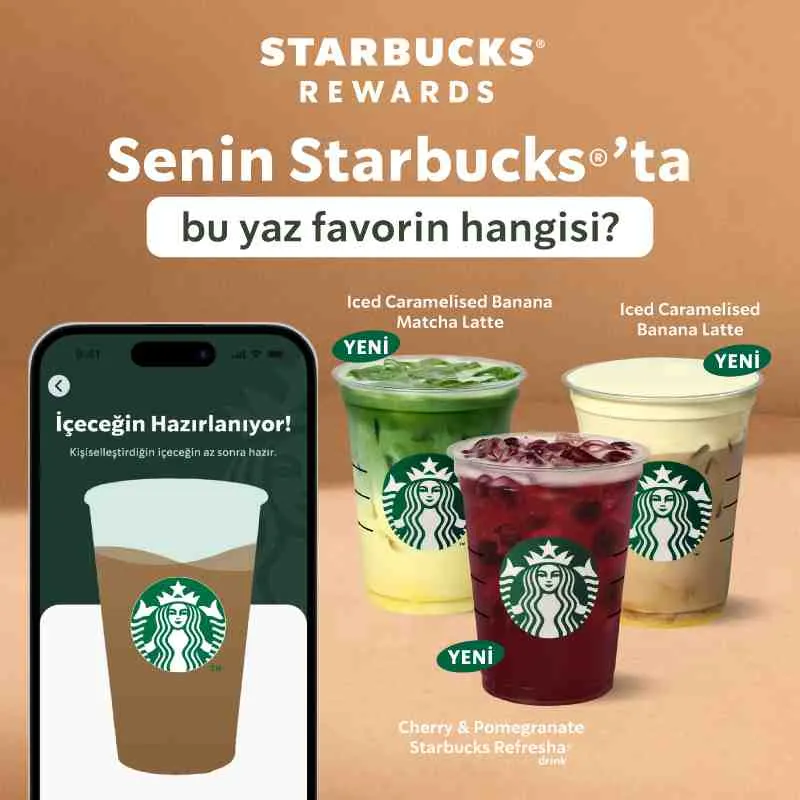 Starbucks'ta Favori İçeğini Seç! ☕️ Yaz Lezzetleri Seni Bekliyor!