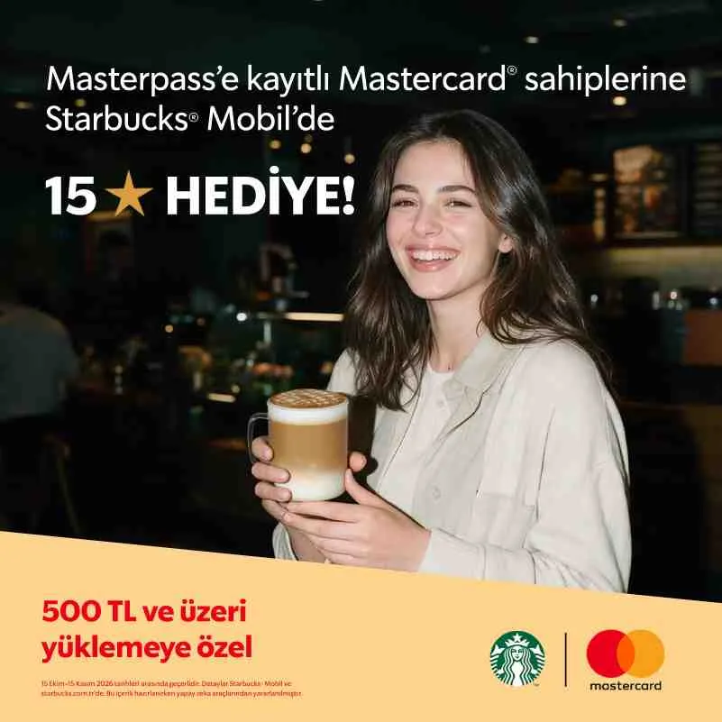 Mastercard ile Starbucks'ta Hediye İçecek!