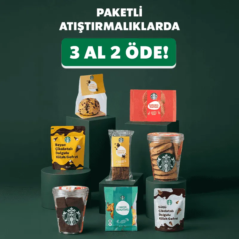 Starbucks'ta Paketli Atıştırmalıklarda Hediye!