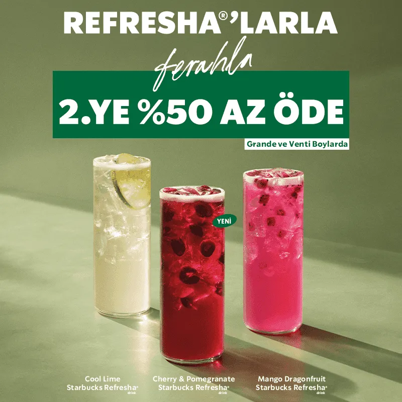 Starbucks Refresha İndirimi: Hafta Sonuna Ferahlık!