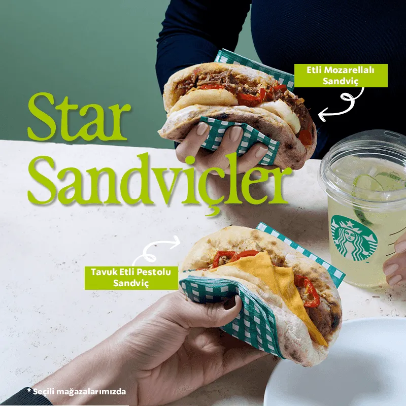 Starbucks Star Sandviçler: Lezzetli Anlar!