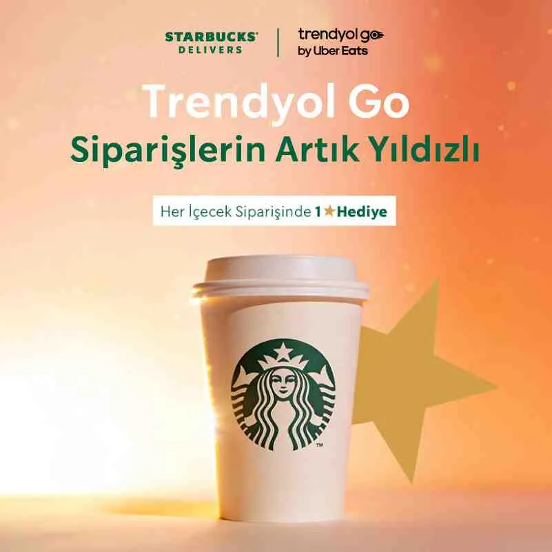 Starbucks ve Trendyol Go ile Her Kahveye 1 Yıldız Hediye! ✨☕️