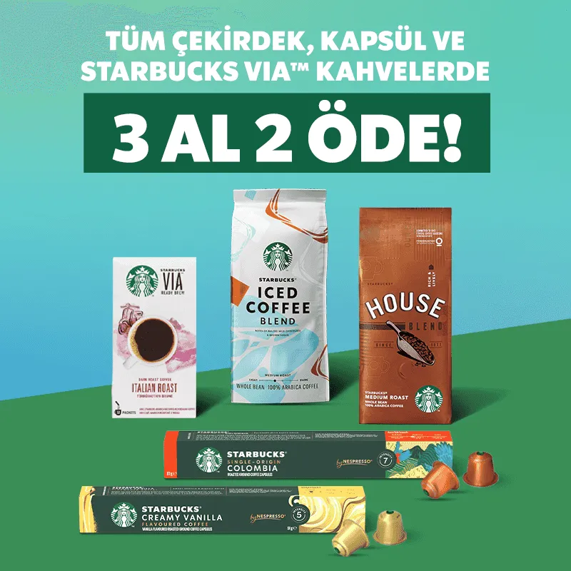 Starbucks Kahvede 3 Al 2 Öde Kampanyası