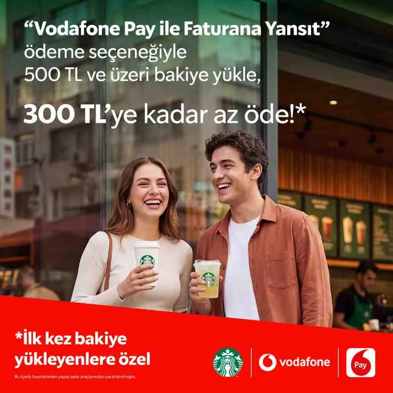 Starbucks & Vodafone: Faturana Yansıt ile İndirim!