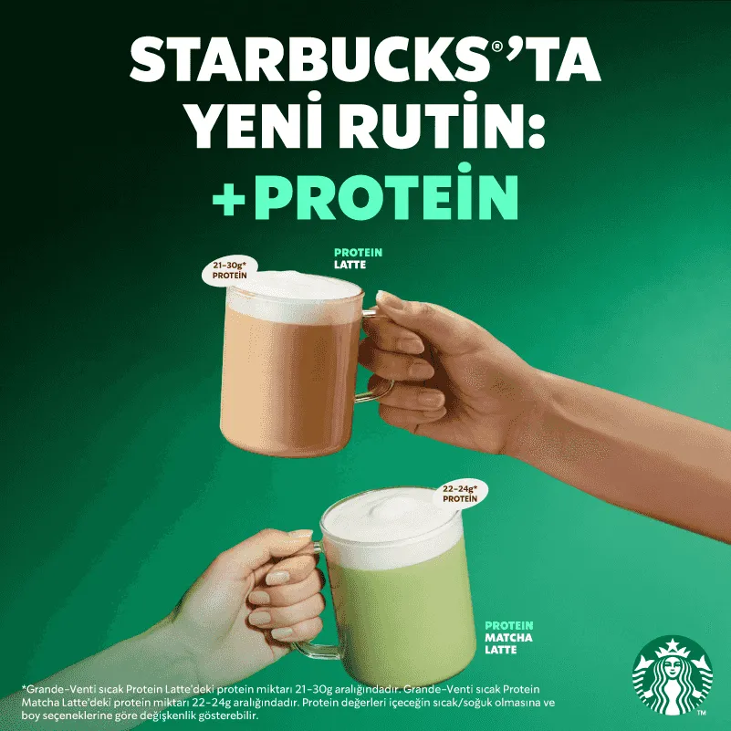 Starbucks Protein Latte & Matcha Latte ile Enerjik Yeni Yıl Başlangıcı!