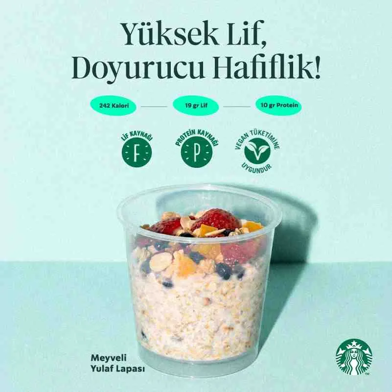 Starbucks Yulaf Lapası | Lifli ve Lezzetli!