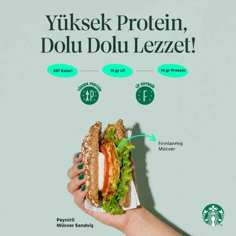 Starbucks Yüksek Proteinli Lezzetler