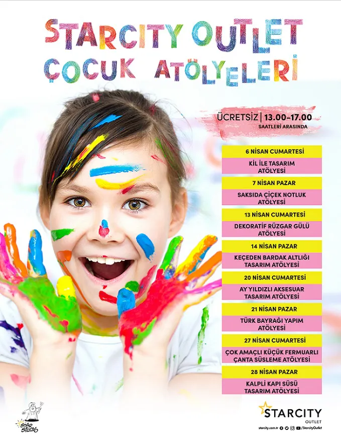 Starcity Outlet Nisan 2019 Çocuk Atölyeleri!