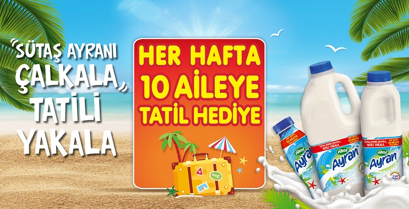 Sütaş Ayranı Çalkala Tatili Yakala 4. Hafta Çekiliş Sonucu Açıklandı! Sütaş Ayranı Çalkala Tatili Yakala 4. Hafta Çekiliş Sonucu Açıklandı!
