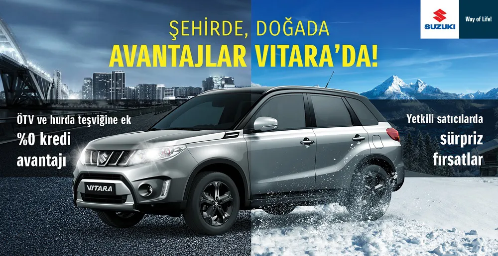 Şehirde, Doğada Avantajlar Vitara'da!