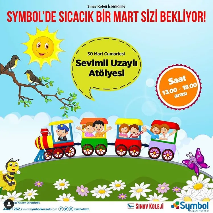 Symbol AVM Sevimli Uzaylı Atölyesi! Symbol AVM Sevimli Uzaylı Atölyesi!