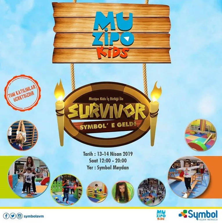 Survivor, Muzipo Kids ile Symbol Yaşam Merkezi'ne geliyor! Survivor, Muzipo Kids ile Symbol Yaşam Merkezi'ne geliyor!