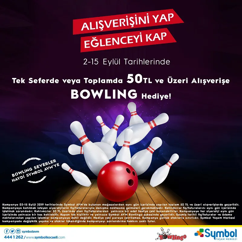 Bowling severler haydi Symbol AVM'ye! 