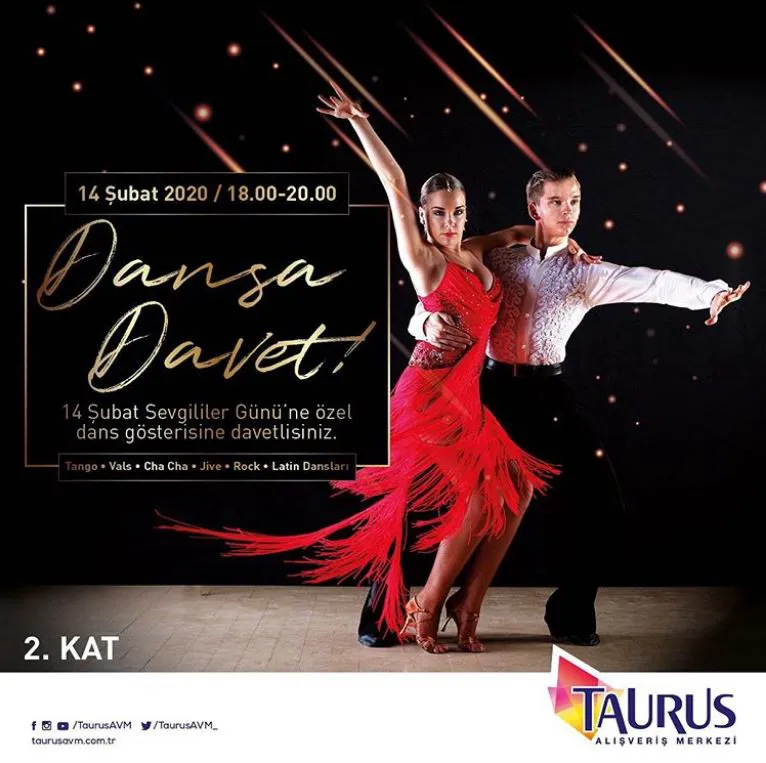 Taurus AVM Sevgililer Günü Dansa Davet Etkinliği!