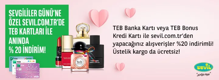 TEB Kredi Kartları ile sevil.com.tr'de anında %20 indirim fırsatı! TEB Kredi Kartları ile sevil.com.tr'de anında %20 indirim fırsatı!