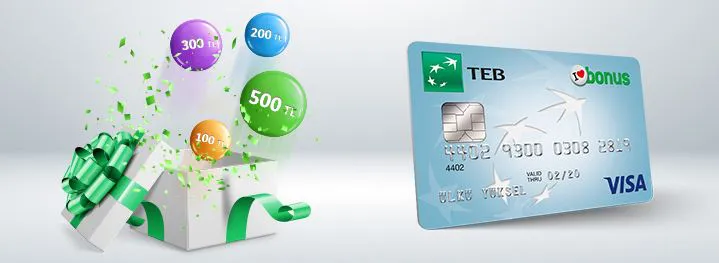 TEB Bonus'tan Sözünüze 500 TL'ye varan Bonus!