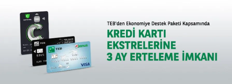 TEB'den Kredi Kartı Öteleme Kampanyası