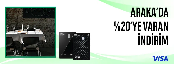 TEB ile Araka’da %20’ye Varan İndirim!