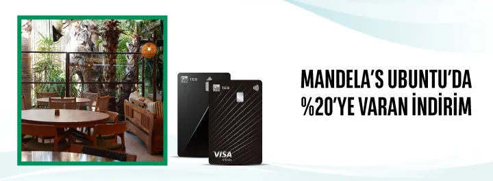 TEB ile Mandela’s Ubuntu’da %20’ye varan İndirim!
