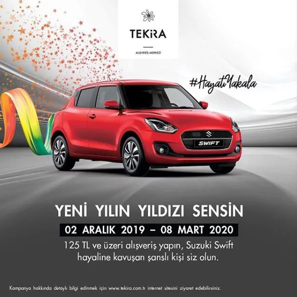 Tekira AVM Suzuki Swift Çekiliş Kampanyası!